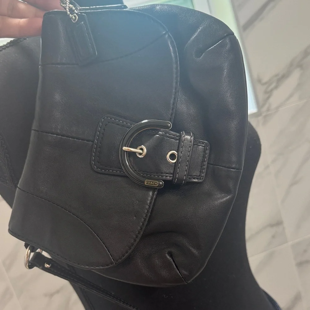 Coach Black Leather crossbody